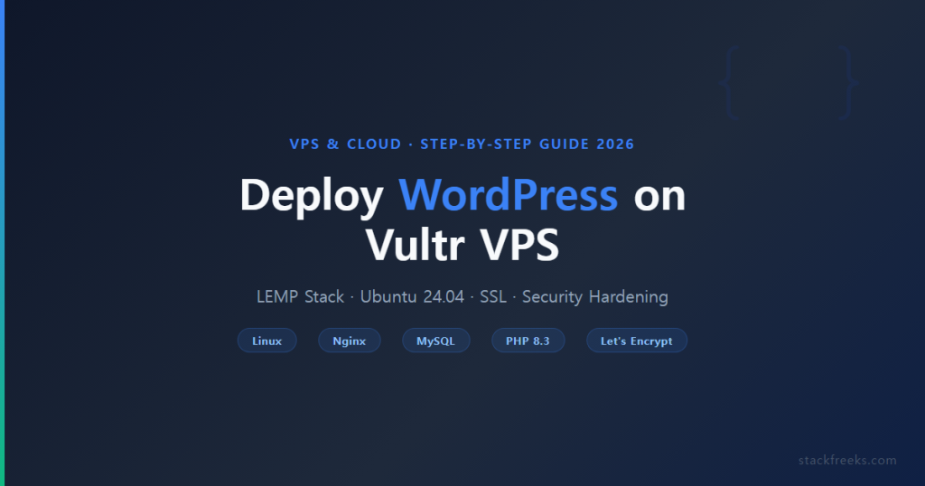 How To Deploy Wordpress On Vultr Vps