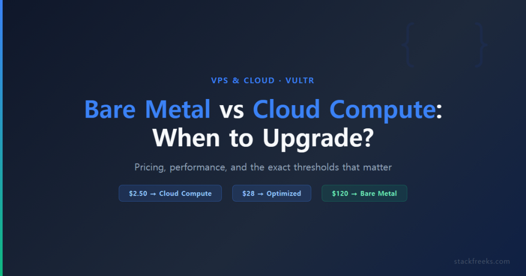 Vultr Bare Metal vs Cloud Compute: When to Upgrade?