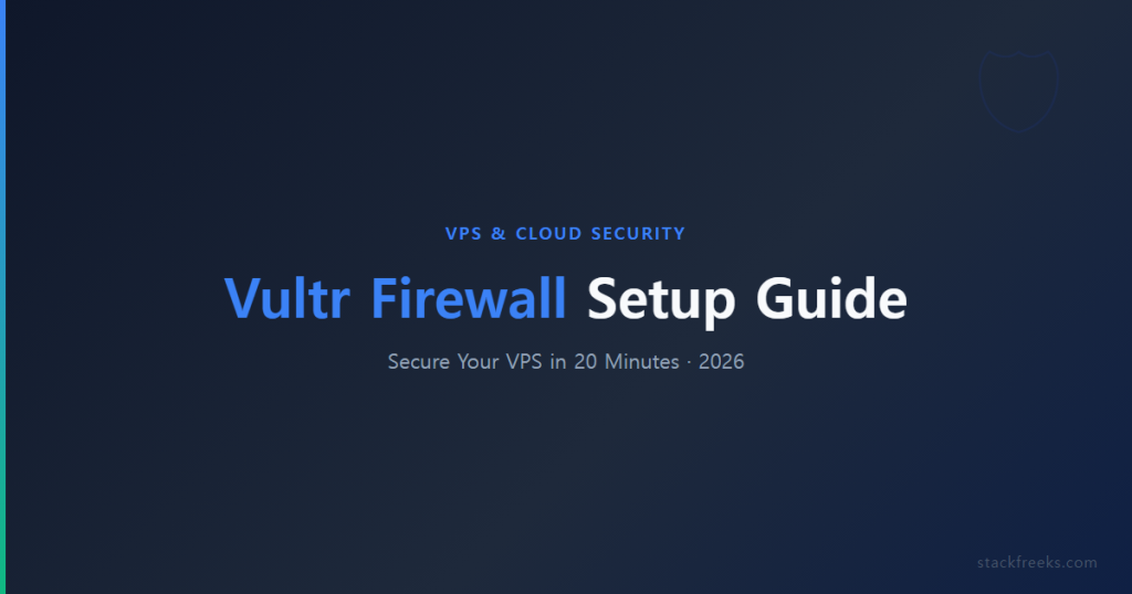 Vultr Firewall Setup: Secure Your VPS in 20 Minutes