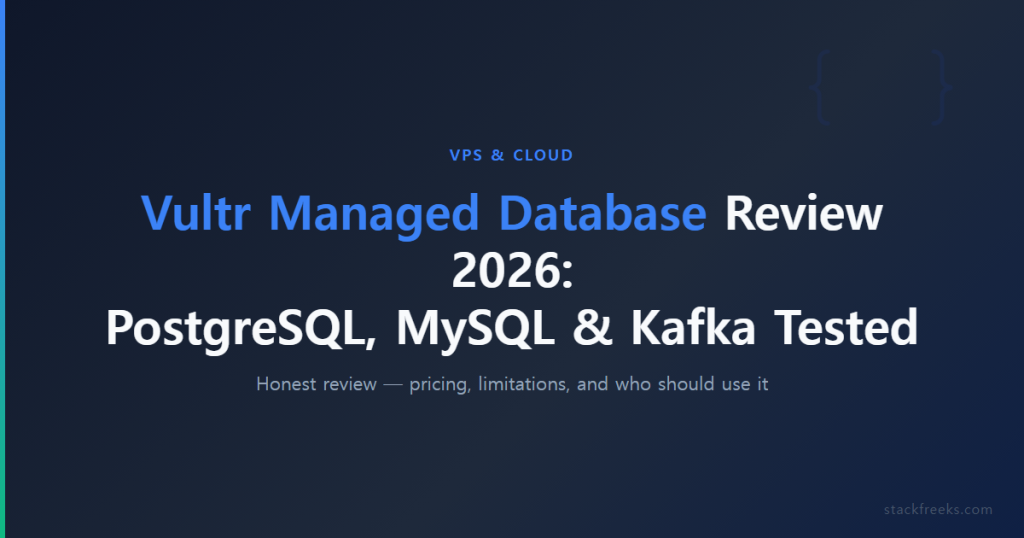 Vultr Managed Database Review 2026: PostgreSQL, MySQL & Kafka Tested