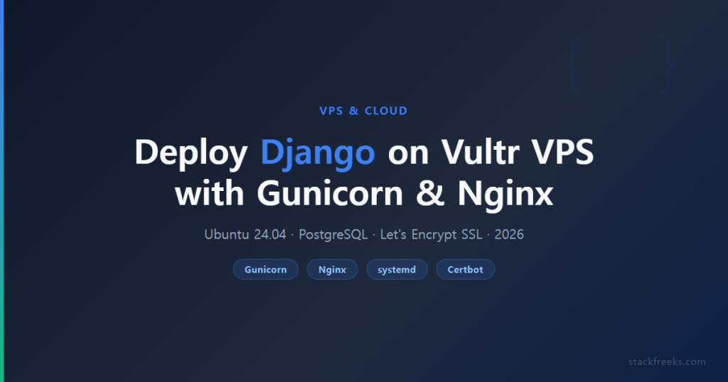 Deploy Django on Vultr VPS with Gunicorn & Nginx (2026)