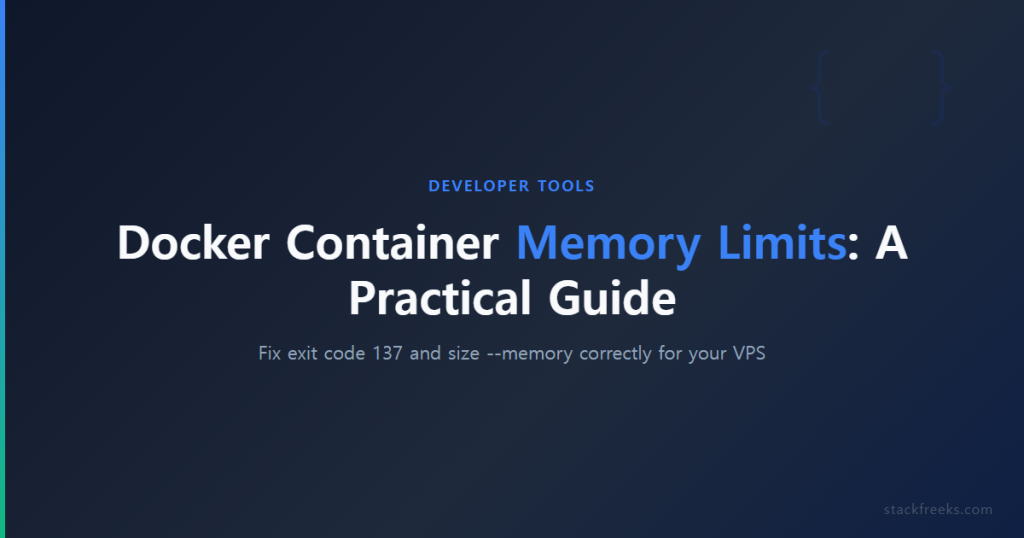 Docker Container Memory Limits: A Practical Guide (2026)
