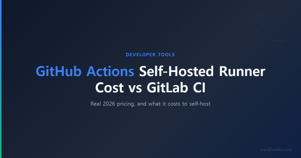 GitHub Actions Self-Hosted Runner Cost vs GitLab CI (2026)