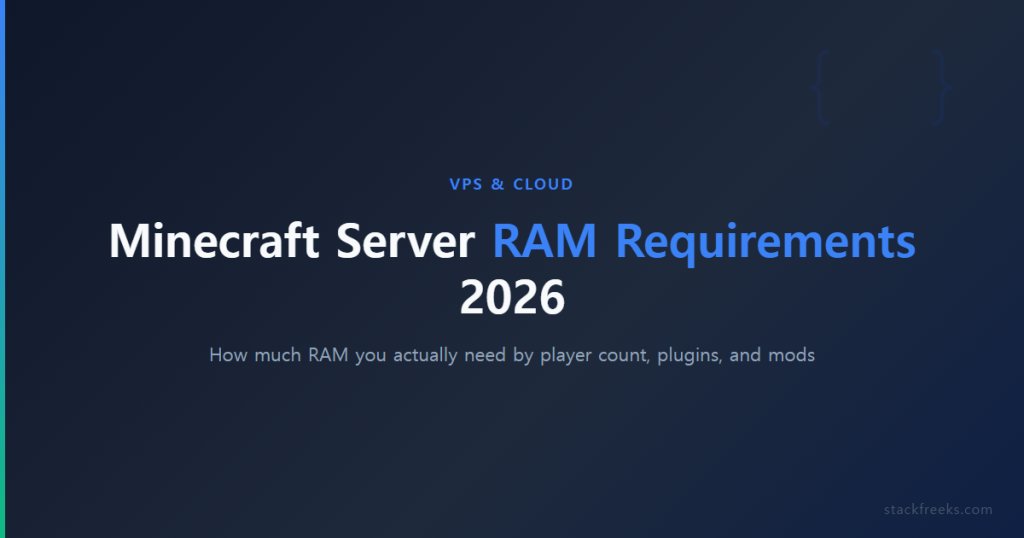 Minecraft Server RAM Requirements 2026: How Much Do You Need?