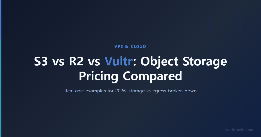 S3 vs R2 vs Vultr: Object Storage Pricing Compared (2026)