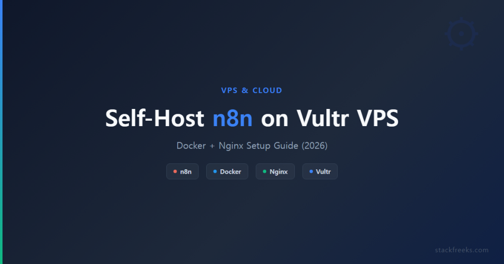 Self-Host n8n on Vultr VPS: Docker + Nginx Setup Guide 2026