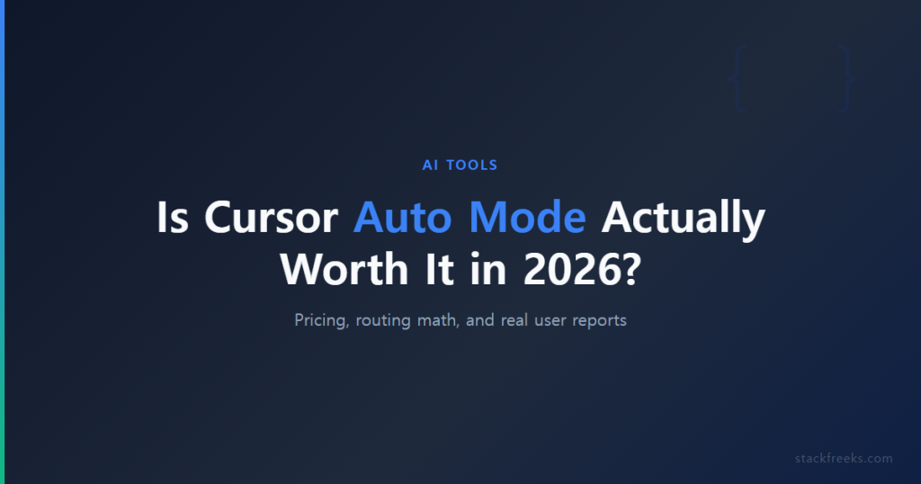 Cursor Auto Mode: Is It Actually Worth It in 2026? Cost Guide