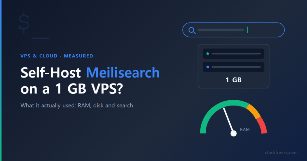 Self-Host Meilisearch on a 1 GB VPS? What It Actually Used